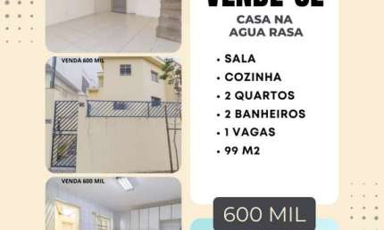 Sobrado para Venda em São Paulo, Agua Rasa, 2 dormitórios, 2 banheiros, 1 vaga