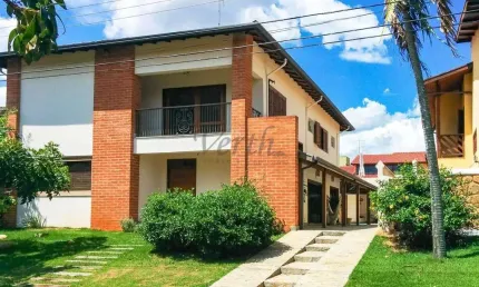 Casa em condomínio fechado com 5 quartos à venda na rua geraldo trefiglio, 140, chácara belvedere, campinas, 430 m2 por r$ 1.850.000