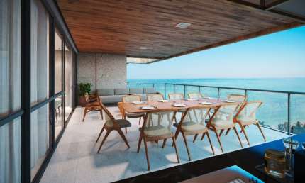Apartemento Grand Ocean | 4 Suítes + DCE | Vista Mar na Ponta Verde