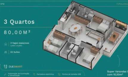 Apartamento em Carneiros - Orla Praia dos Carneiros
