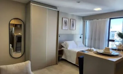 Baixou o preço das Últimas unidades de studios prontos para rentabilizar ou morar em Boa Viagem!