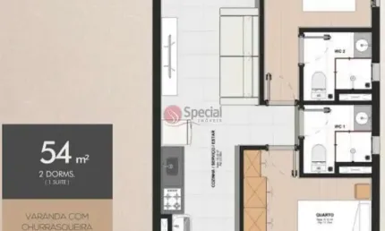 Apartamento com 2 quartos à venda na Rua São Bernardo, 116, Tatuapé, São Paulo