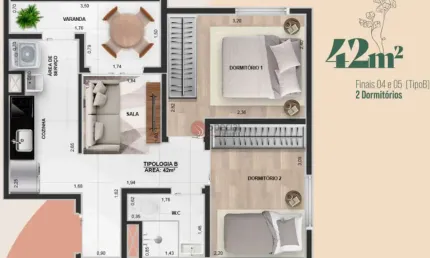 Apartamento de 42 metros na vila matilde - pré lançamento.