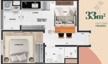 Apartamento de 33 metros na vila matilde - pré lançamento.
