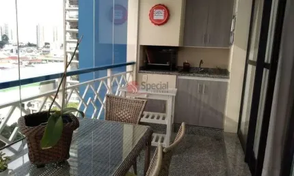 Apartamento com varanda gourmet  e 3 dorms no tatuapé