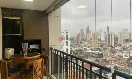 Apartamento no Anália Franco com varanda gourmet 3 dormitórios, porteira fechada!