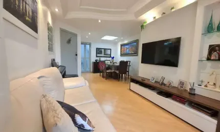 Apartamento para venda, 3 quartos, 1 suíte, sala 2 ambientes integrada a sacada , 2 vagas .