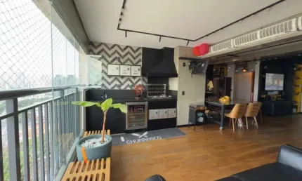 Apartamento no tatuapé de 106 metros,  2 vagas,  mobiliado.