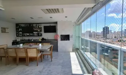 Apartamento para venda no tatuapé, 165 metros, 3 suítes, varanda gourmet, 4 vagas fixas e depósito .