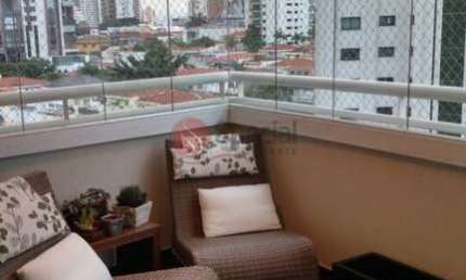 Apartamento no Anália Franco de  3 suítes, sacada fechada de vidro, 4 vagas !