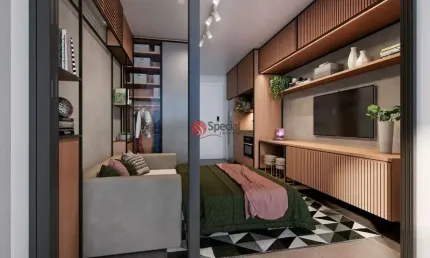 Apartamentos no tatuapé, ao lado do metro, com 30 m² 2 quartos e 1 vaga