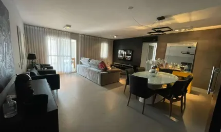 Apartamento a venda com 124 m², com depósito, condomínio clube, próximo ao shopping anália franco.