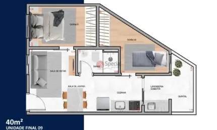Apartamento de 40 metros na vila carrão. lançamento.