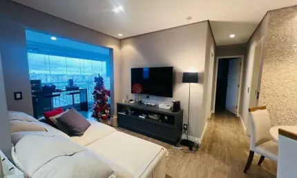 Apartamento para venda no tatuapé com 63 metros, 2 quartos, 1 suíte e 2 vagas