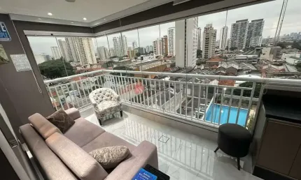Apartamento para venda no tatuapé com 63 metros, 2 quartos, 1 suíte, no tatuapé
