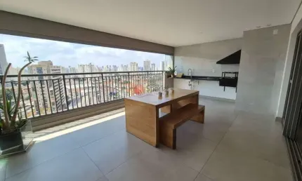 Apartamento de Alto Padrão na Mooca, 3 suítes, 159 m² e varanda gourmet.