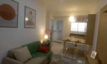 Apartamento no Tatuapé  decorado,  2 dormitórios, sala, cozinha, 1 vaga.