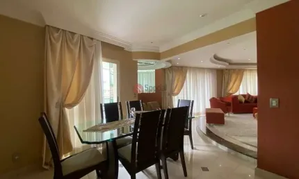 Apartamento de alto padrão mobiliado no anália franco com 293 m², 4 quartos, 5 vagas, depósito.