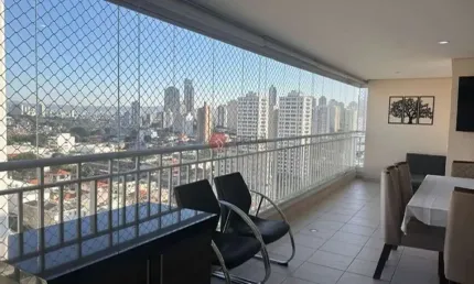 Apartamento no anália franco com 124 m²,  3 quartos e 3 vagas com varanda gourmet.