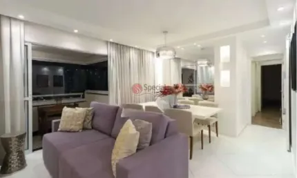 Apartamento à venda no tatuapé com 108 metros,  3 quartos e 2 vagas.