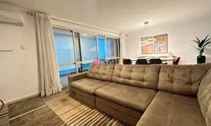 Apartamento duplex em pitangueiras mobiliado à venda, 3 quartos, 1 suíte, 1 vaga.