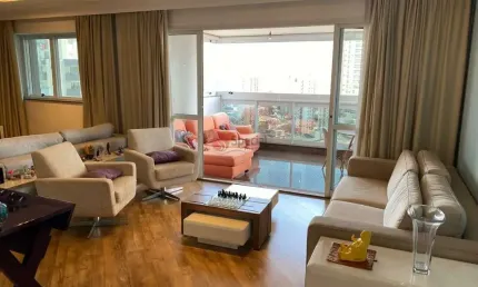 Apartamento de alto padrão no jardim anália franco com 224 metros. mobiliado.
