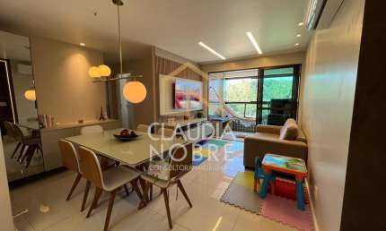 Apartamento Beira-Mar em Jacarecica – 74m², 2 Suítes e Mobiliado - Maceió - AL