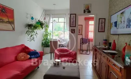 Apartamento com 2 quartos à venda na rua vinte e quatro de maio, rocha, rio de janeiro, 60 m2 por r$ 200.000