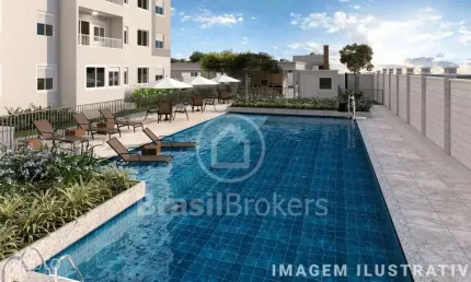 Apartamento à venda com 37,00m² e 2 quartos em del castilho, rio de janeiro - rj