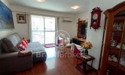 Apartamento de 3 quartos (1 suíte) com 108 m², duas varandas e vaga de garagem a 6 minutos do Shopping Tijuca