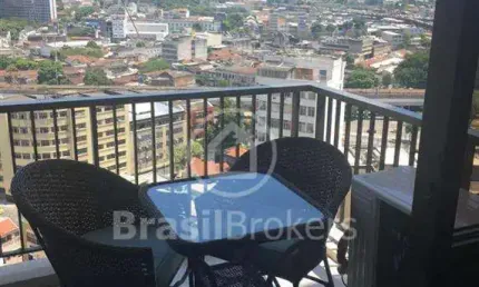 Apartamento de 2 quartos com 90 m², Varanda e vaga de garagem com vista da baia de Guanabara