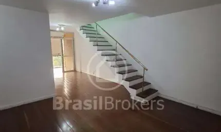 Cobertura à venda com 214,00m² e 4 quartos no grajaú, rio de janeiro - rj