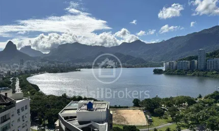 Apartamento à venda com 155,00m² e 4 quartos em lagoa, rio de janeiro - rj