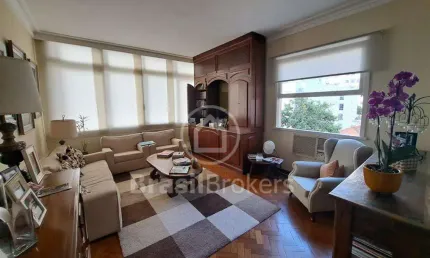 Apartamento à venda com 128m² e 3 quartos em Laranjeiras - Rio de Janeiro - RJ