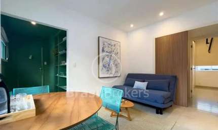 Apartamento  quarto e sala  à venda, 60 m² na Leblon,Rio de Janeiro/RJ