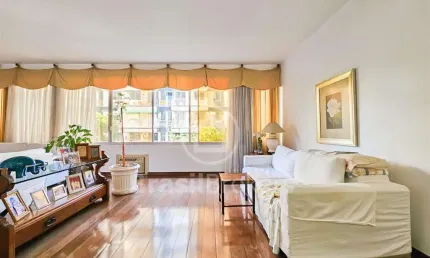 Apartamento à venda com 134 m² e 3 quartos em laranjeiras, rio de janeiro, rj