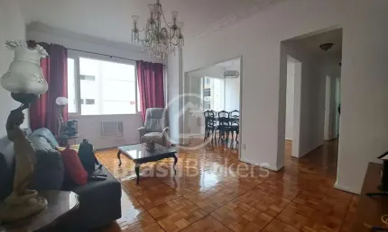 Apartamento à venda com 100,00m² e 3 quartos em copacabana, rio de janeiro - rj