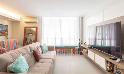 Apartamento à venda com 106,00m² e 3 quartos em lagoa, rio de janeiro - rj