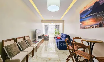 Copacabana - apartamento reformado 3 quartos- posto seis