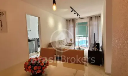Apartamento à venda com 66,00m² e 2 quartos em anil, rio de janeiro - rj