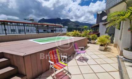 Cobertura à venda com 218,00m² e 3 quartos em Freguesia (Jacarepaguá), Rio de Janeiro - rj