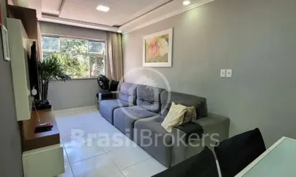 Apartamento à venda com 47,00m² e 2 quartos em pechincha, rio de janeiro - rj