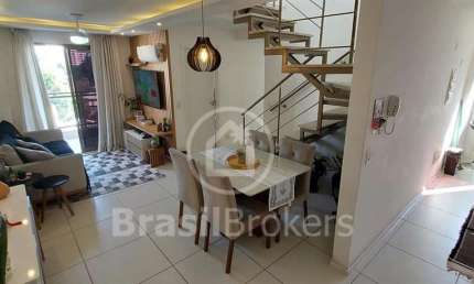 Cobertura Duplex à venda com 113,00m² e 3 quartos em Pechincha, Rio de Janeiro - rj