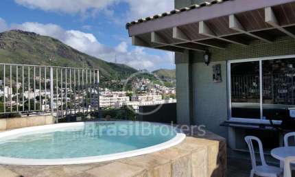 Cobertura Duplex à venda com 245,00m² e 3 quartos em Praça Seca, Rio de Janeiro - rj