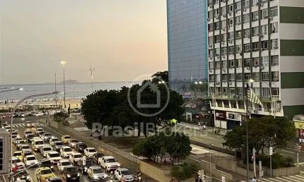 Vista lateral mar, 3 quartos no leme leme, rio de janeiro - rj