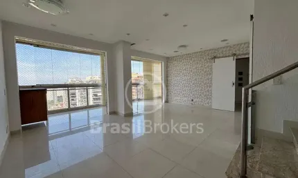 Barra da tijuca, condomínio abm, cobertura duplex, piscina, espaço aberto, 3 suites, 2 vagas.