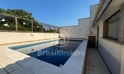 Barra, Jardim Oceânico-Cob duplex com elevador interno, piscina, sauna, churrasqueira, 5 quartos, 4 suítes, 3 vagas