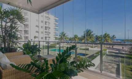 Frontal 4 Quartos,  2 Suítes, 3 Vagas Vista Mar Barra da Tijuca  -  Rio de Janeiro