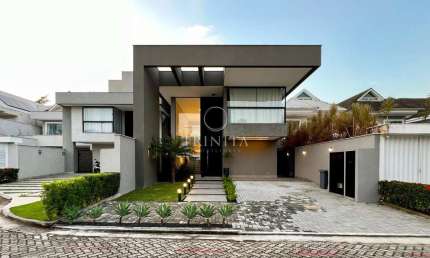 CASA CONTEMPORÂNEA DUPLEX, DECORADA E MOBILIADA - 4 SUÍTES.