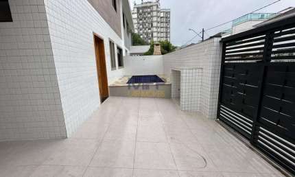 Casa Sobreposta para Venda em Santos, Vila Belmiro, 3 dormitórios, 1 suíte, 4 banheiros, 2 vagas